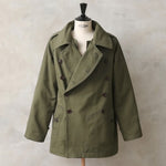 1940s French Army Motorcycle Canvas Coat