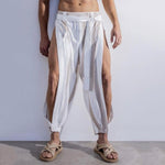 Nomad Side-Slit Harem Pants – Relaxed Bohemian Wrap Trousers