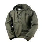 USN Wet Weather Parka Vintage Deck Jacket Pullover Lace Up WW2 Uniform
