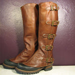 Retro Steampunk Leather Spats