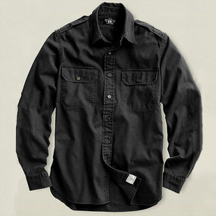 Reverse-Sateen Overshirt