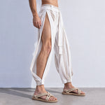 Nomad Side-Slit Harem Pants – Relaxed Bohemian Wrap Trousers