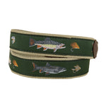 Freshwater Fish & Flies Ribbon D-Ring Belt