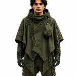Apocalyptic Hooded Poncho Jacket