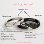 Couples Angel And Devil Wing Rings