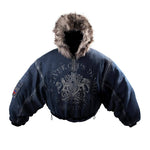 Royal Reversible Hooded Bomber