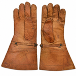 WWII British Army 1942–43 Dispatch Rider Leather Gauntlet Gloves