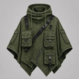 Gothic Cyberpunk Utility Poncho