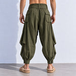 Nomad Side-Slit Harem Pants – Relaxed Bohemian Wrap Trousers