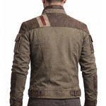 Distressed Cyberpunk Biker Outerwear