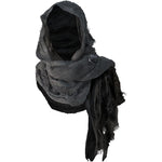Wrap Dune Wasteland Hooded Shawl With Viking Brooch