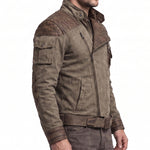 Distressed Cyberpunk Biker Outerwear