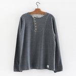 Tilted Henley Neck Shirt