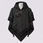Oversized Knit Poncho Cape