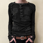 Patch Henley Shirts