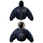 Royal Reversible Hooded Bomber