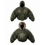 Royal Reversible Hooded Bomber