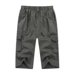 [50'' Waist] Mens Plus-size Cropped Trousers