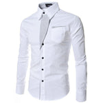 Men's Daily Shirts With Durable Woven Cotton