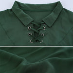 Men's Medieval Lace Up Pirate Shirt